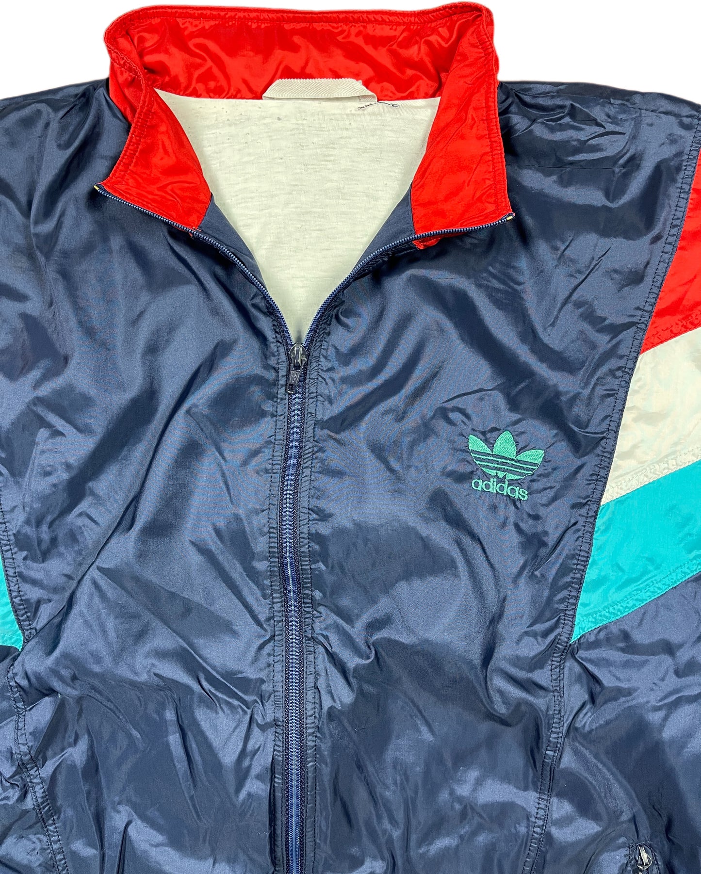 Vintage Adidas Track Jacket Blue Nylon XXL