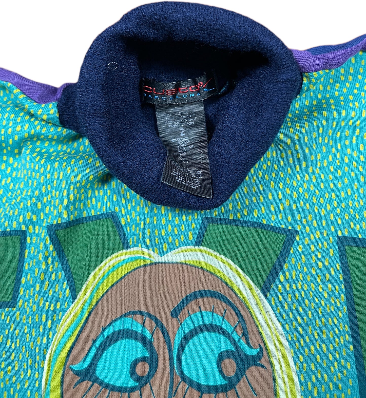 Y2K Custo Top Multicolor Cotton Blend XS-S
