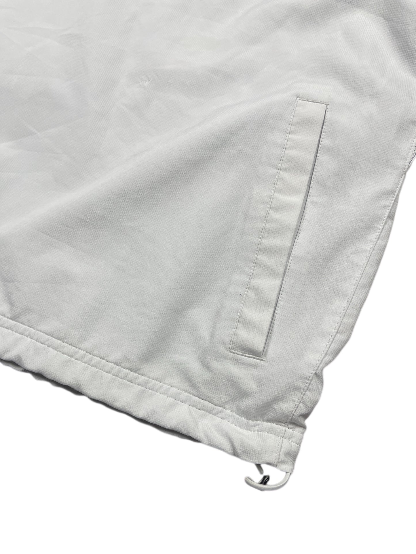 Y2k Adidas 2006 Sleeveless Sport Hoodie White Blue - XL