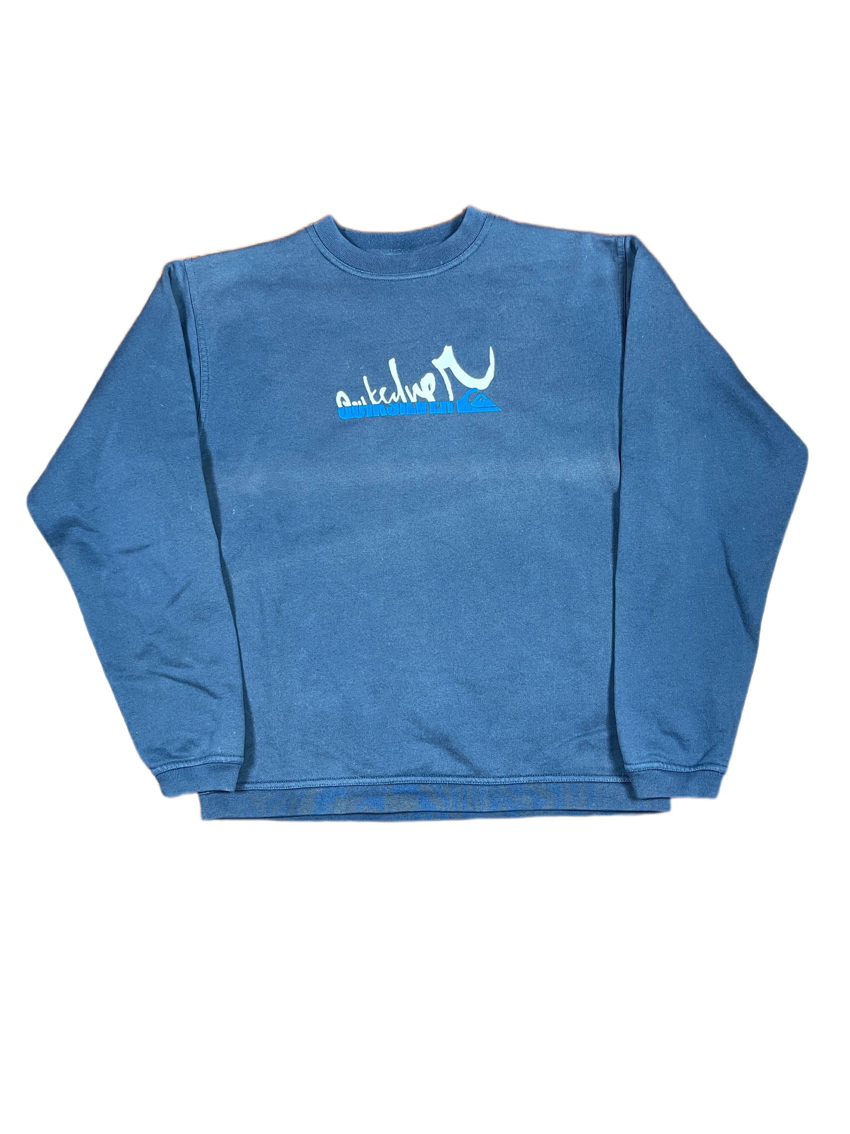 Y2k Quiksilver Sweatshirt Navy - XS
