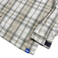 Y2k Quicksilver Long Sleeve Shirt Checkered Cream Beige - S