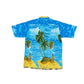 Vintage Naika Palm Beach Short Sleeve Shirt Blue - XL