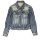 Y2k System Action Denim Jacket Blue - XS