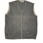 Vintage Sportman Knitted Vest Gray Green - XL