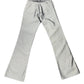 Y2k Vitellom Flared Pants Silver - S/M