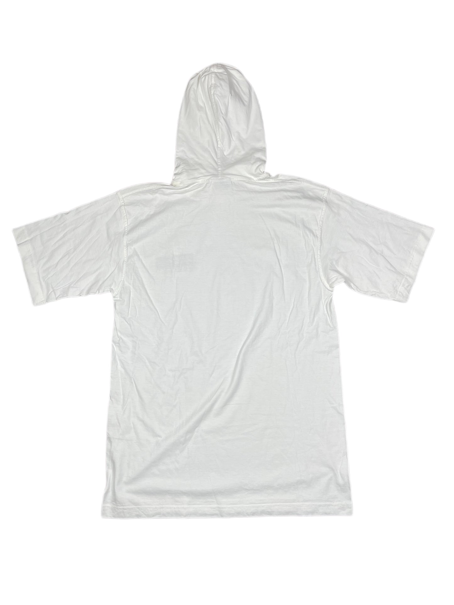 Vintage 90s Reebok Workout T-Shirt w Hoodie White - M