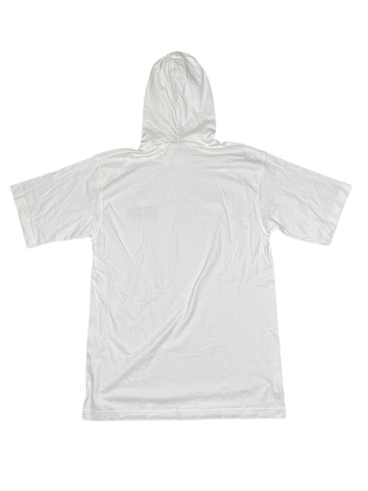 Vintage 90s Reebok Workout T-Shirt w Hoodie White - M