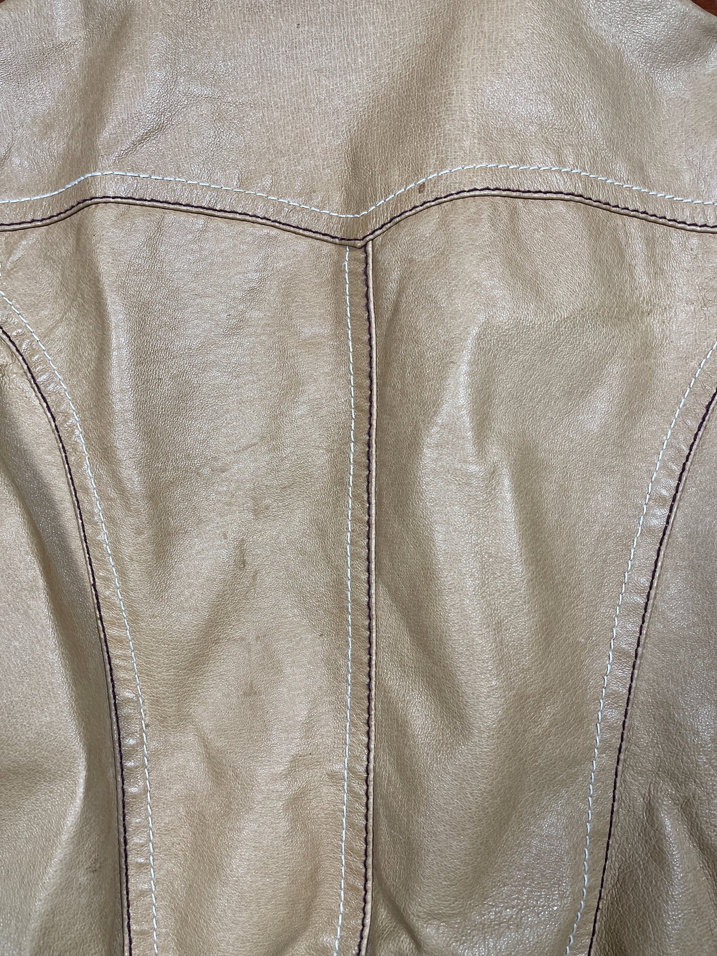 Y2k TU Heather Jacket Brown Beige - S