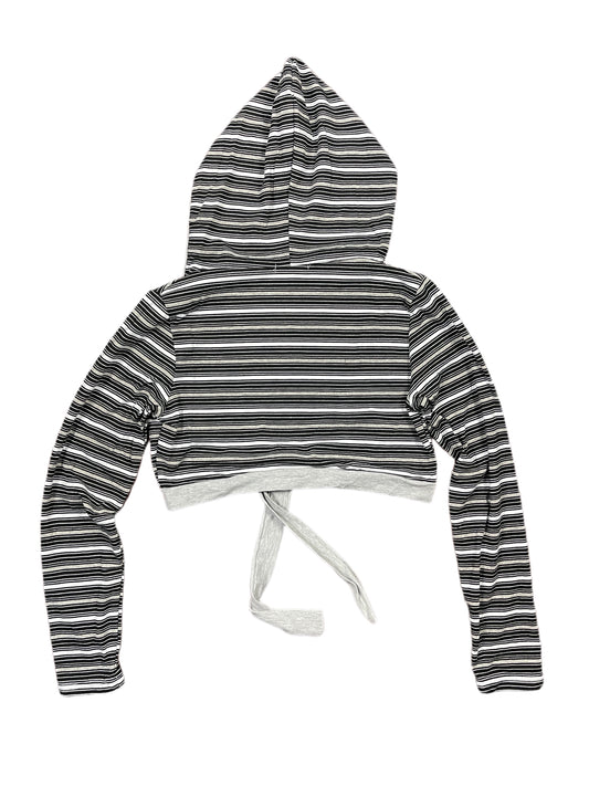 Y2k BbG Long Sleeve Top Hoodie Black Grey - M