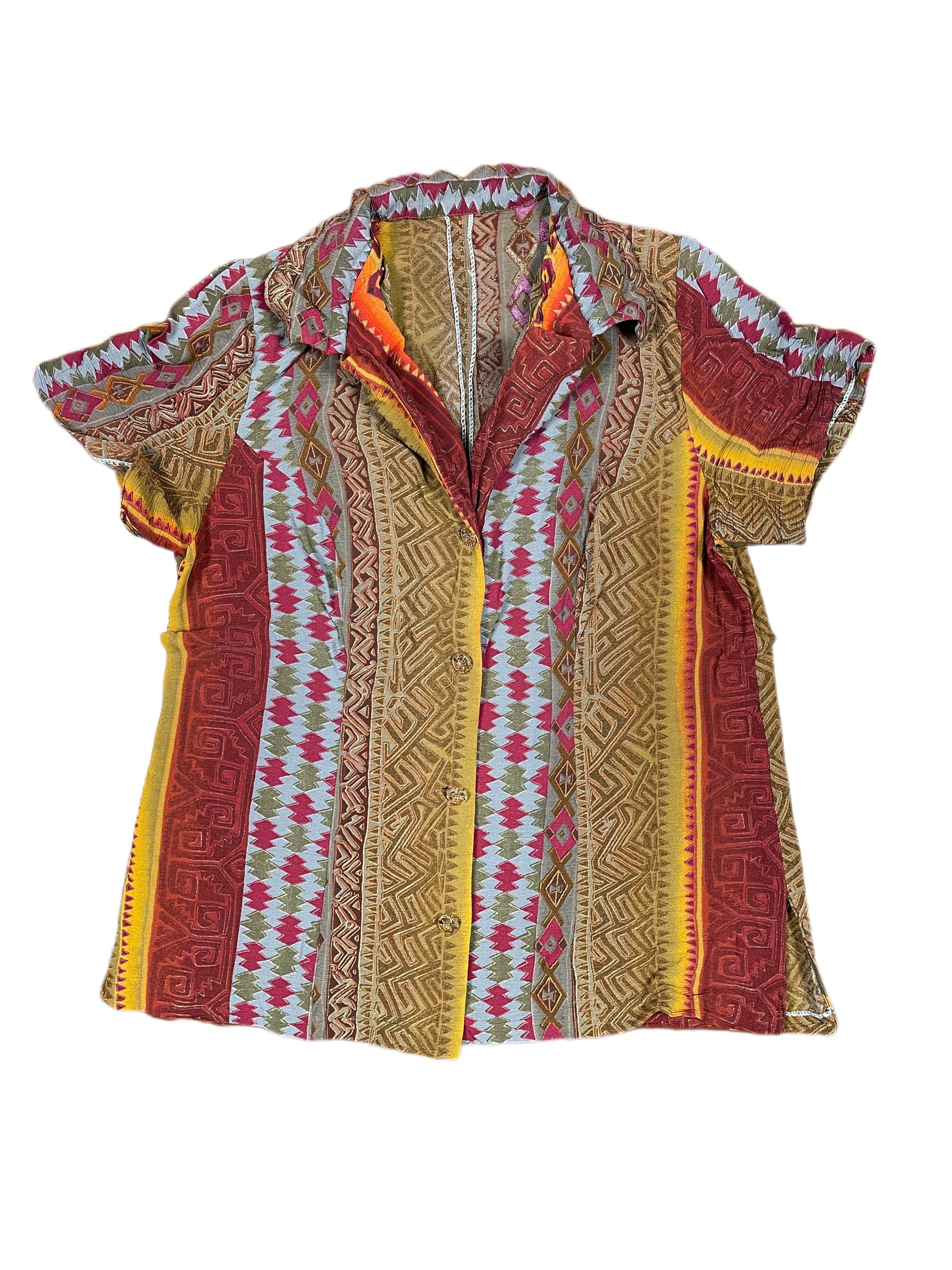 Short Sleeve Top Multicolor - M