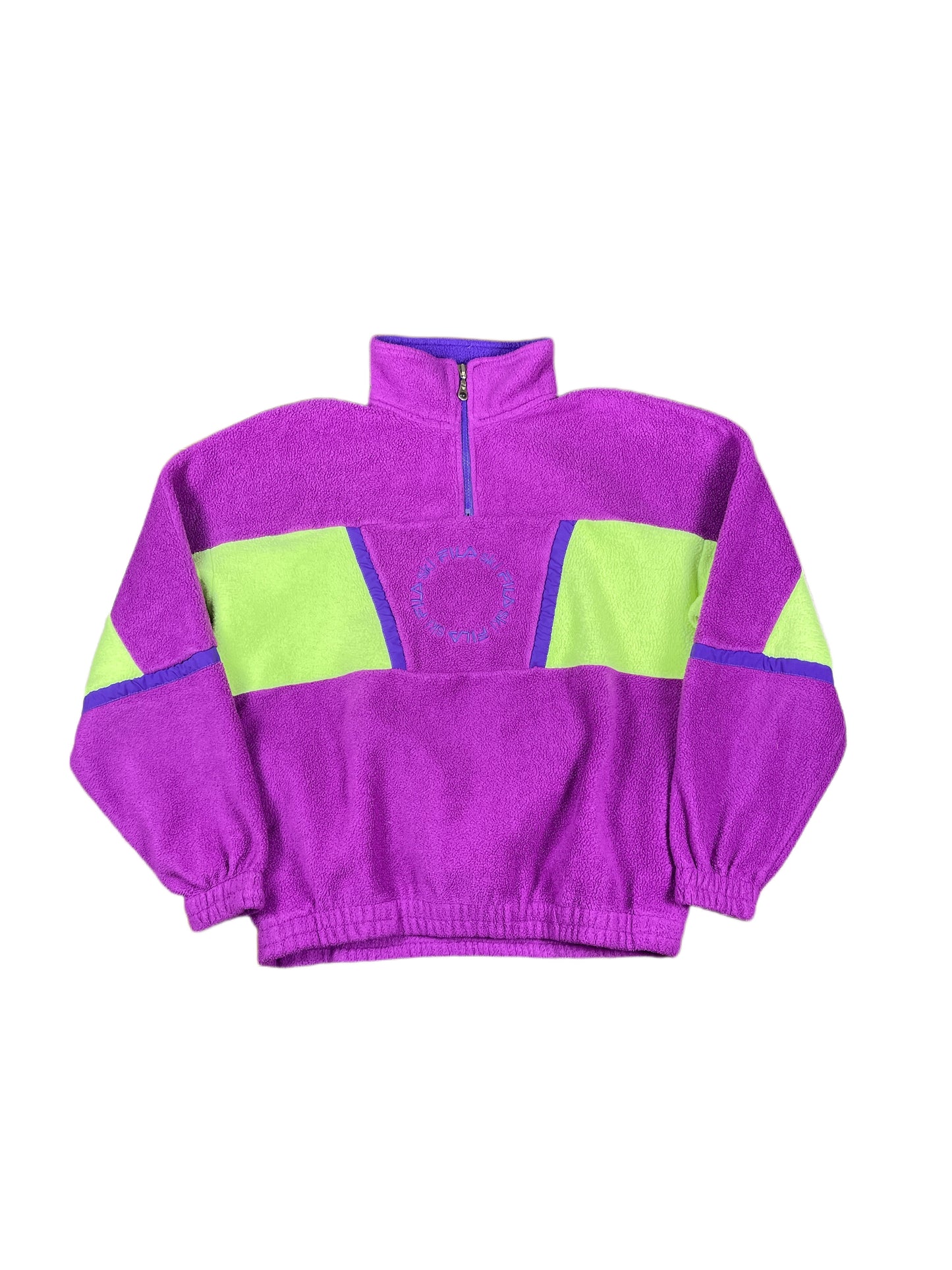 Vintage Fila Fleece Zip Sweatshirt 90s - L