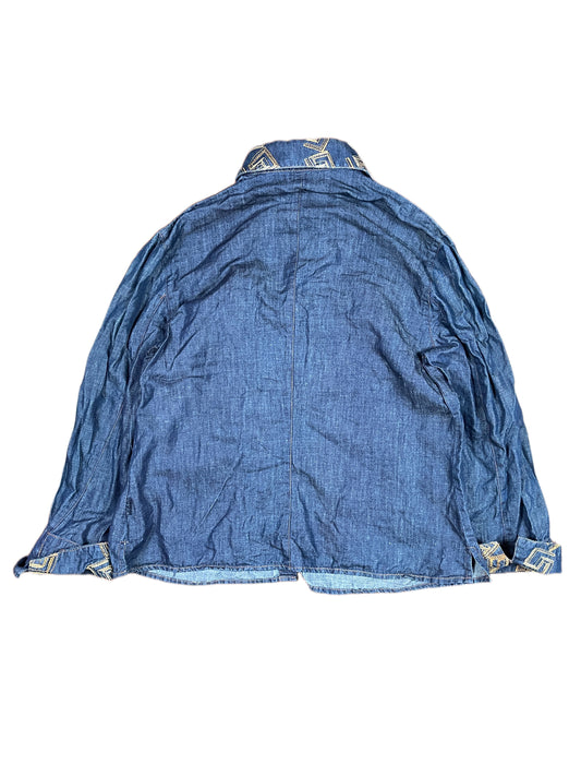 VIntage Jocavi Long Sleeve Top Denim Blue - S