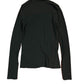 Y2k Long Sleeve Semi See Through Top Black - M