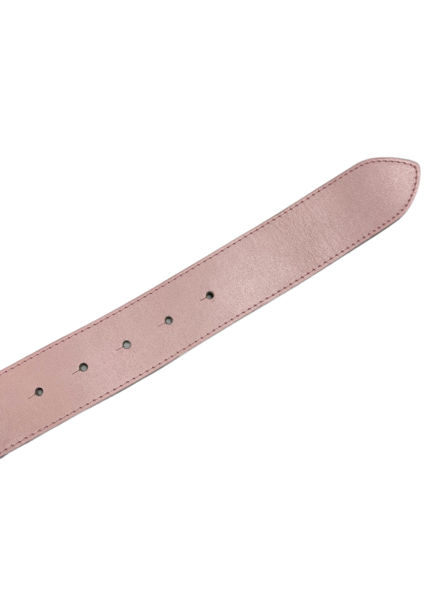 Y2k Playboy Leather Belt Rose 2004
