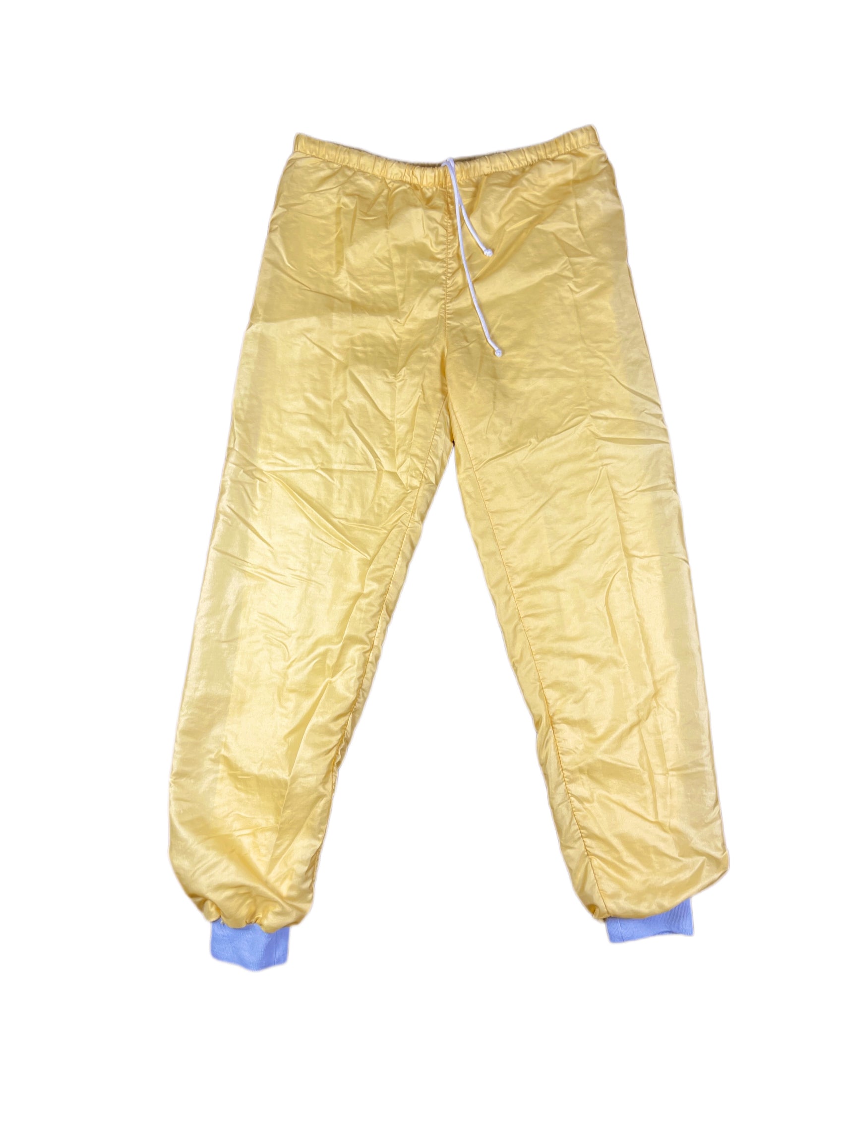 Vintage 80s Ellesse Sport Pants Yellow - L/XL