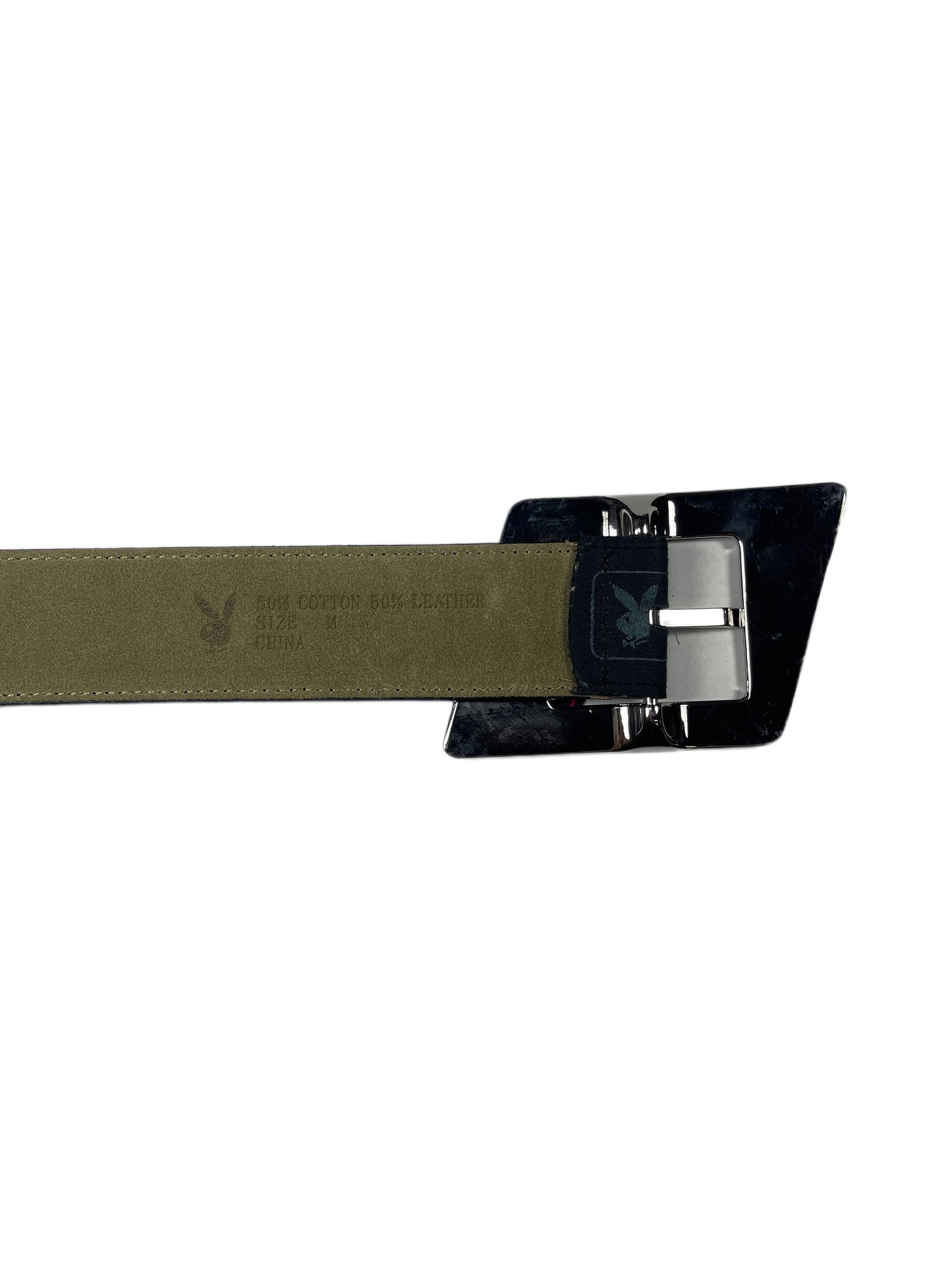 Y2k Playboy Belt Black 2004