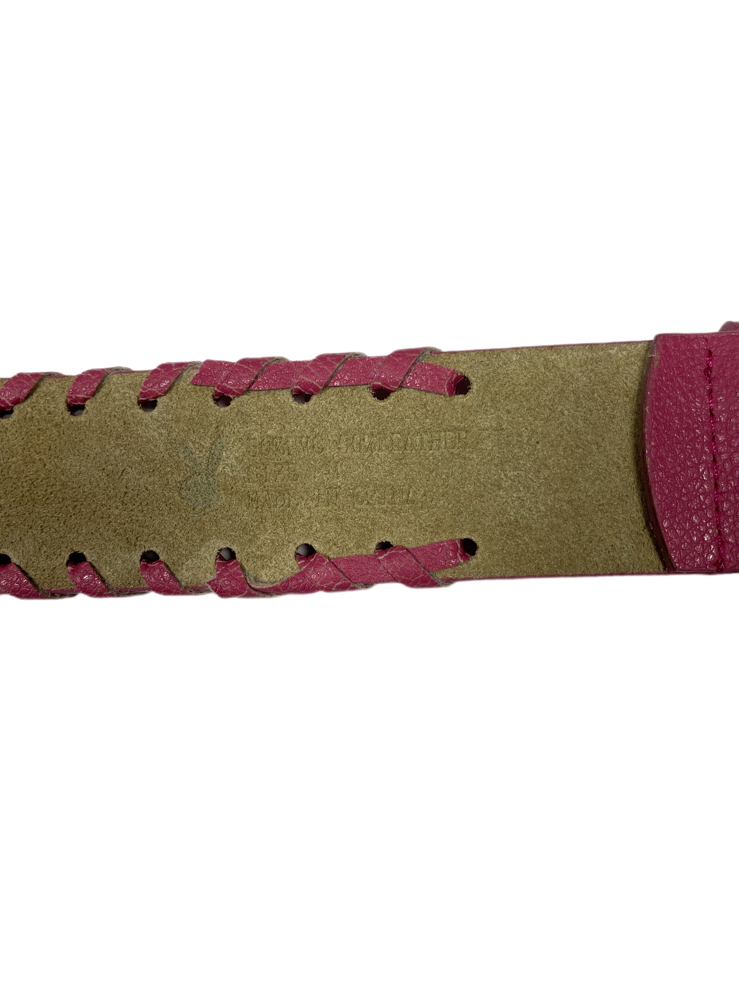 Y2k Playboy Belt Pink 2004