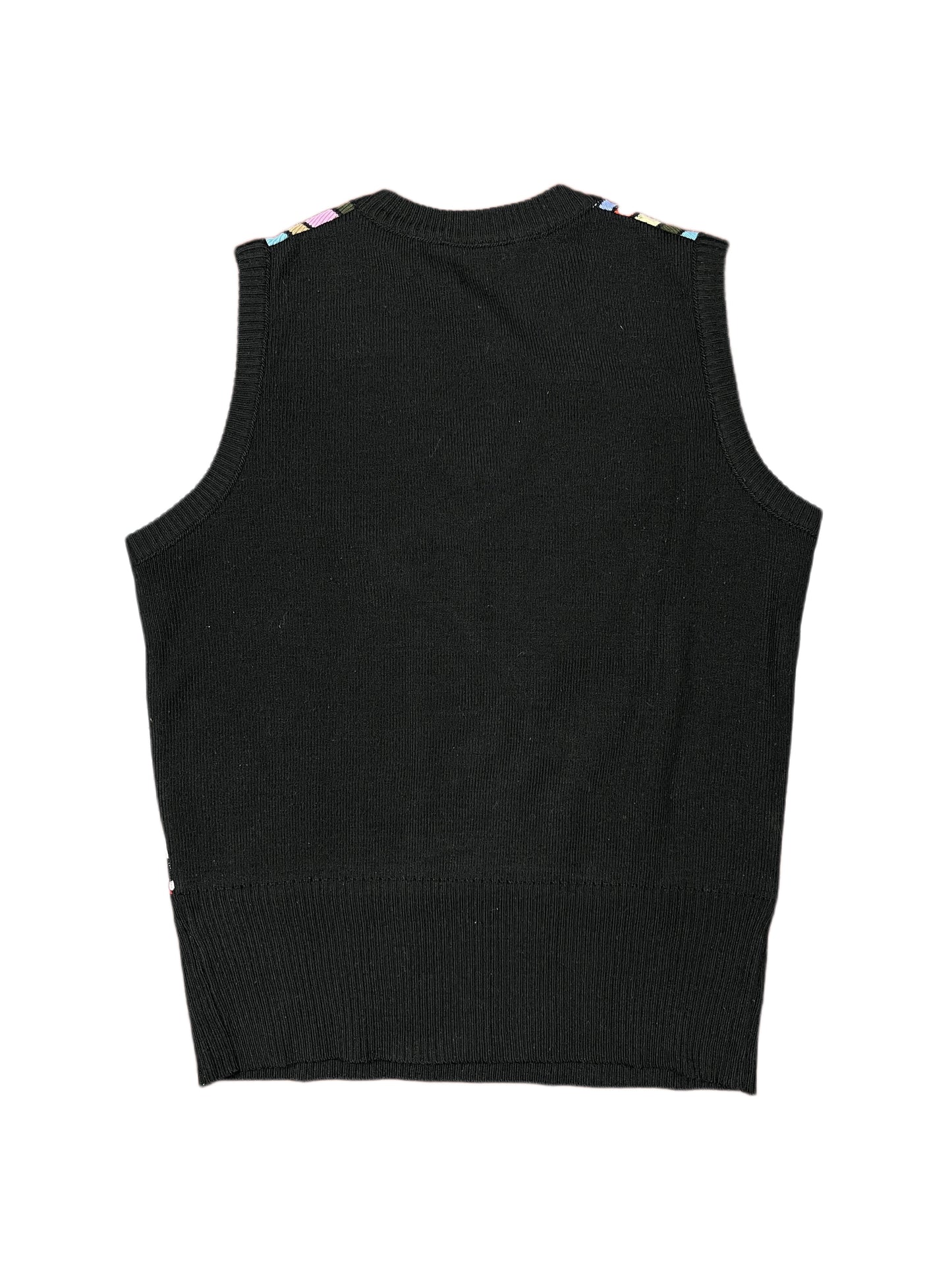 Y2k Replay Sleeveless Knit Sweatshirt Multicolor - M