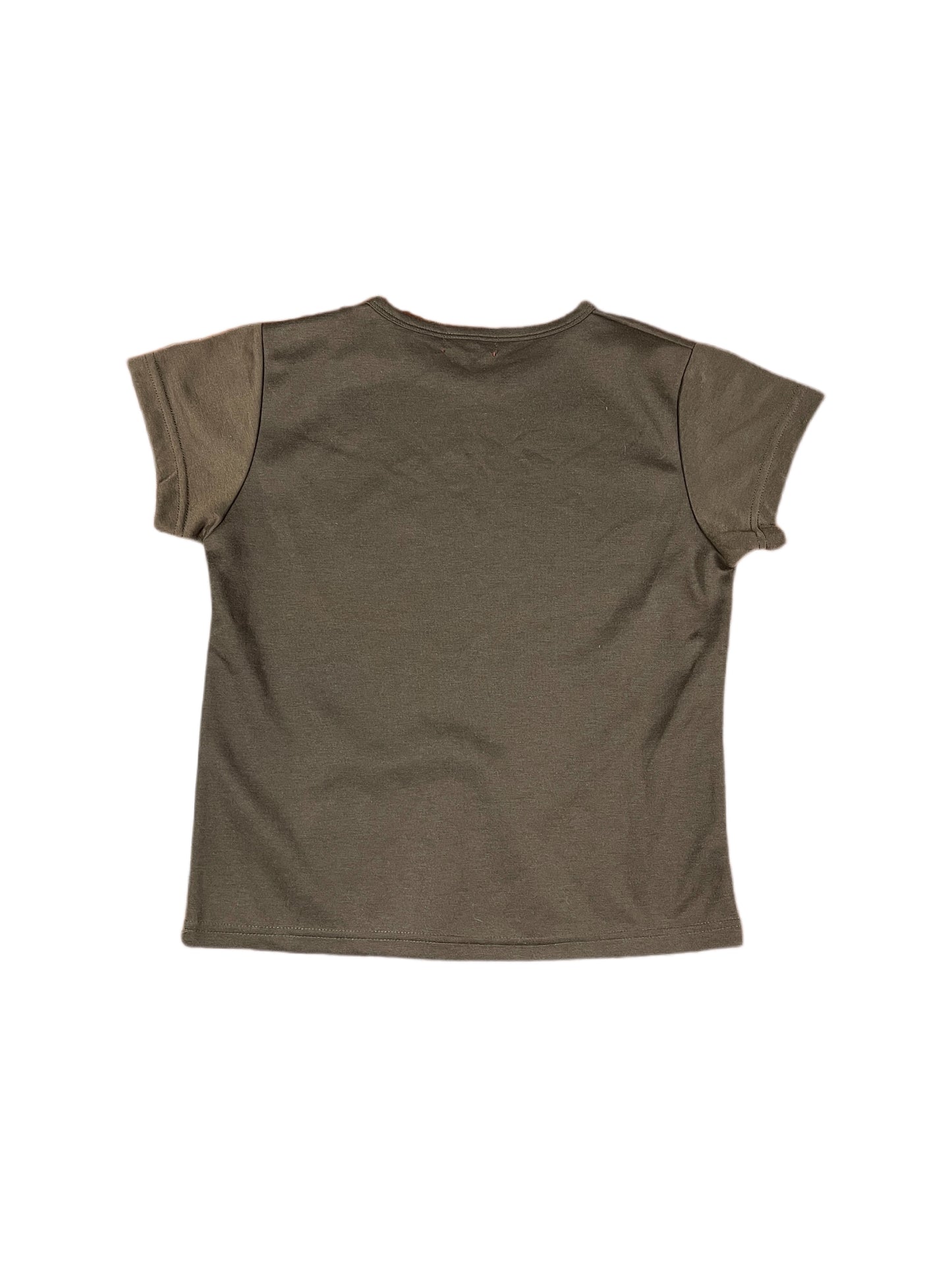 Y2k Elisa Imagine Short Sleeve Top Brown - L