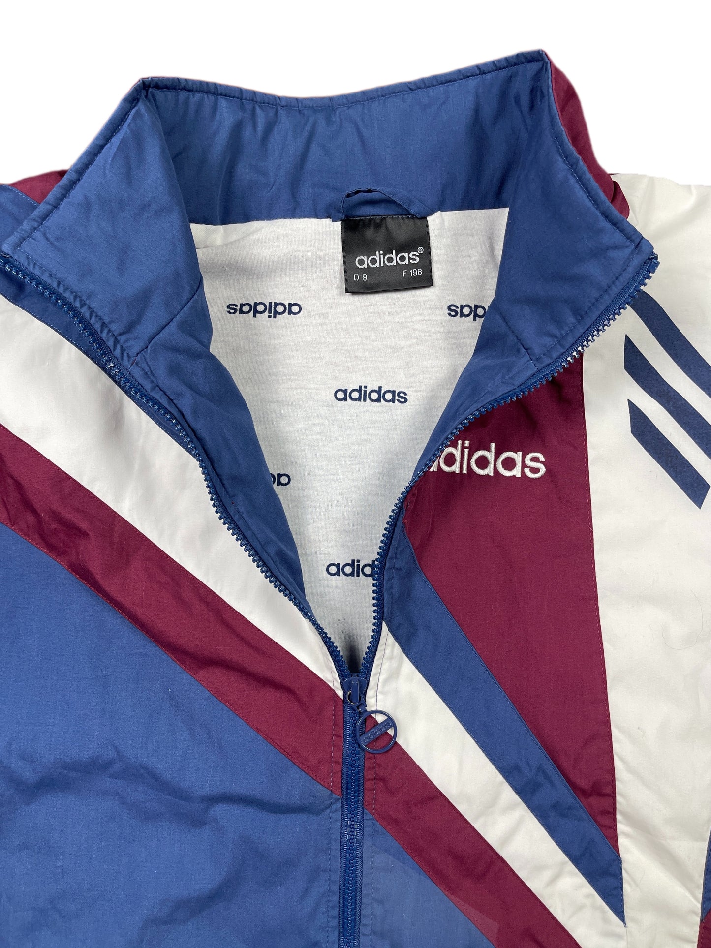 Vintage Adidas Sport Jacket Blue Red - XXL