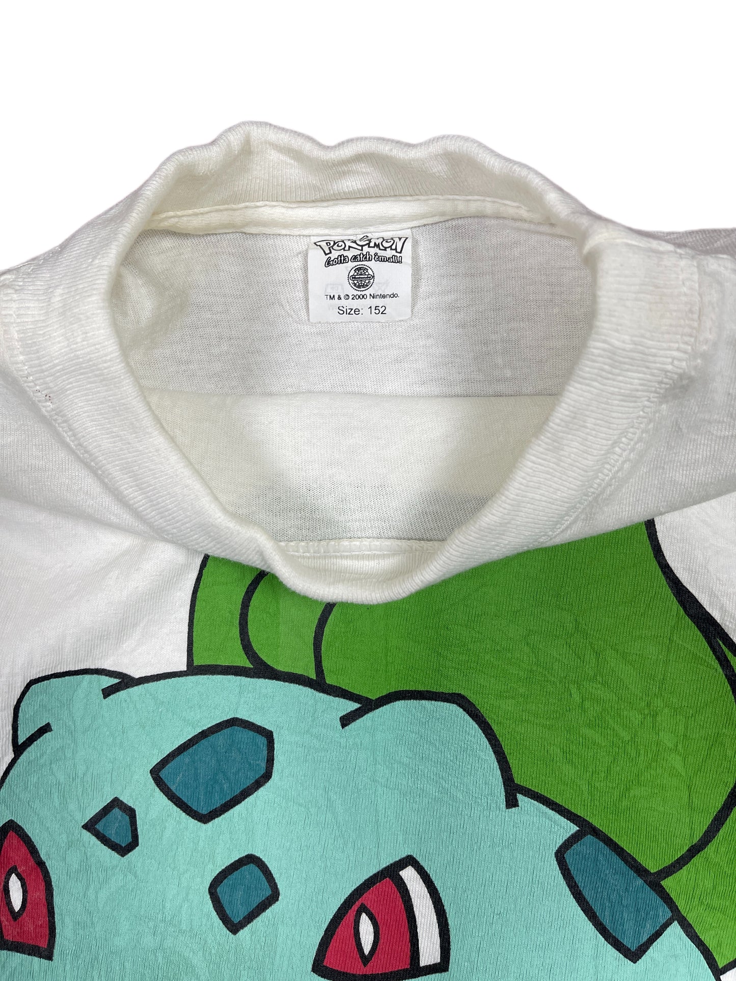 Vintage Bulbasaur 2000 Pokemon Boxy T-Shirt White - S