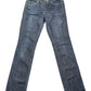 Massimo Dutti Low Waist Bootcut Denim Pants Blue - M/L