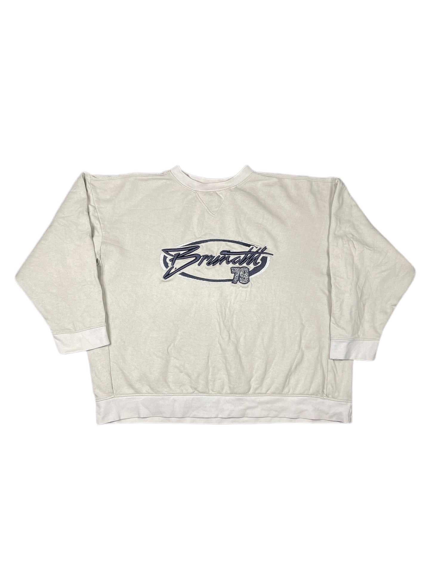 Y2k Brunotti Boxy Sweatshirt Cream - XL