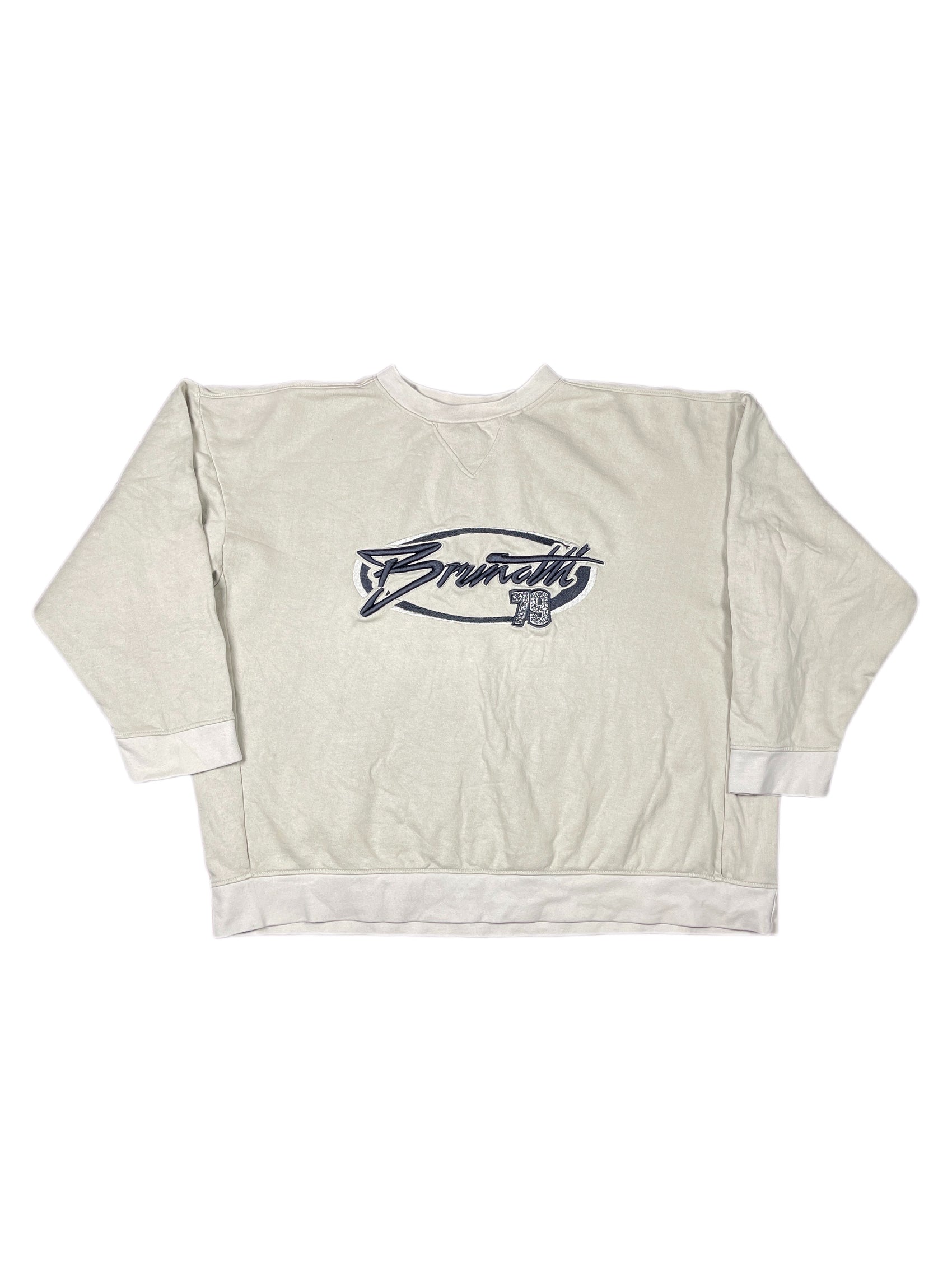 Y2k Brunotti Boxy Sweatshirt Cream - XL