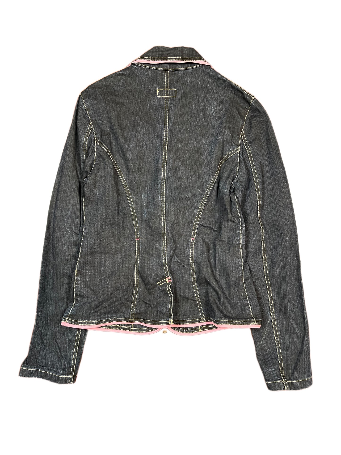 Y2k Telva Denim Jacket Blue - M
