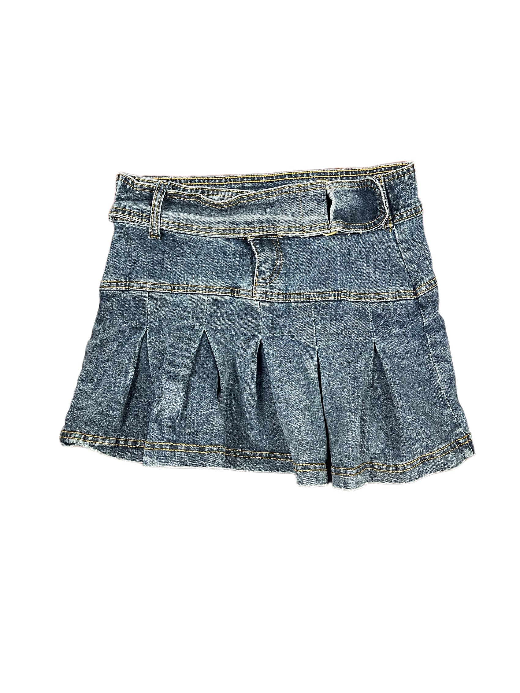 Y2k Denim Skirt Blue - M