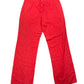 Y2k Onyx Deadstock Bootcut Linen Pants Red - XL