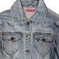 Y2k Flashetting Denim Jacket Blue - M