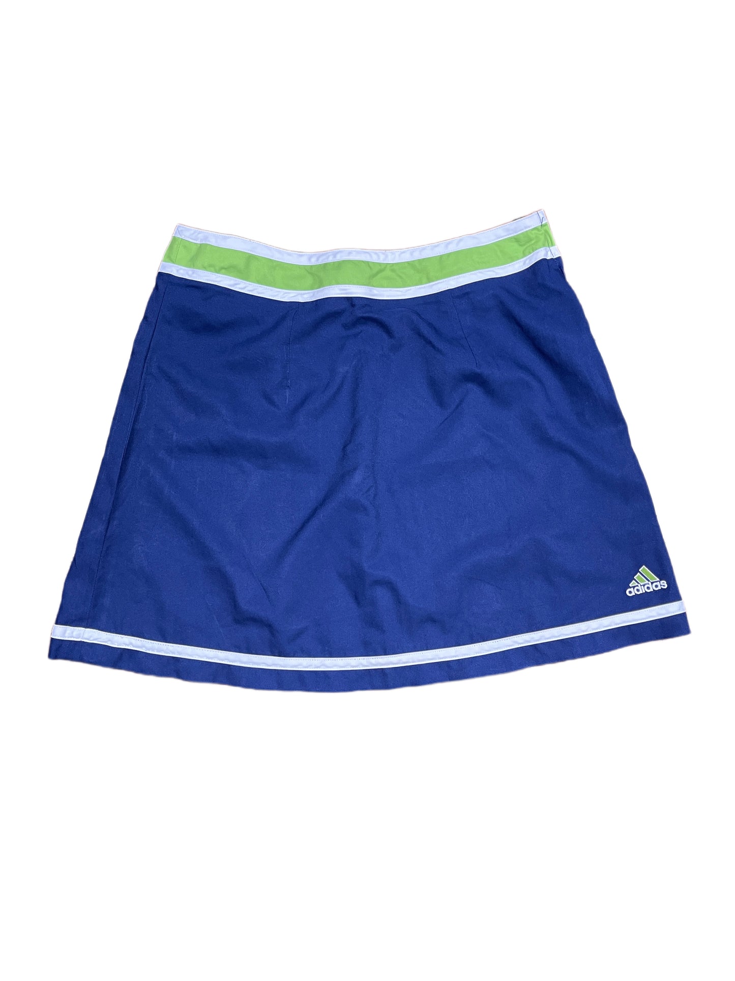 Vintage 2000s Adidas Sport Tennis Skirt Navy Green M