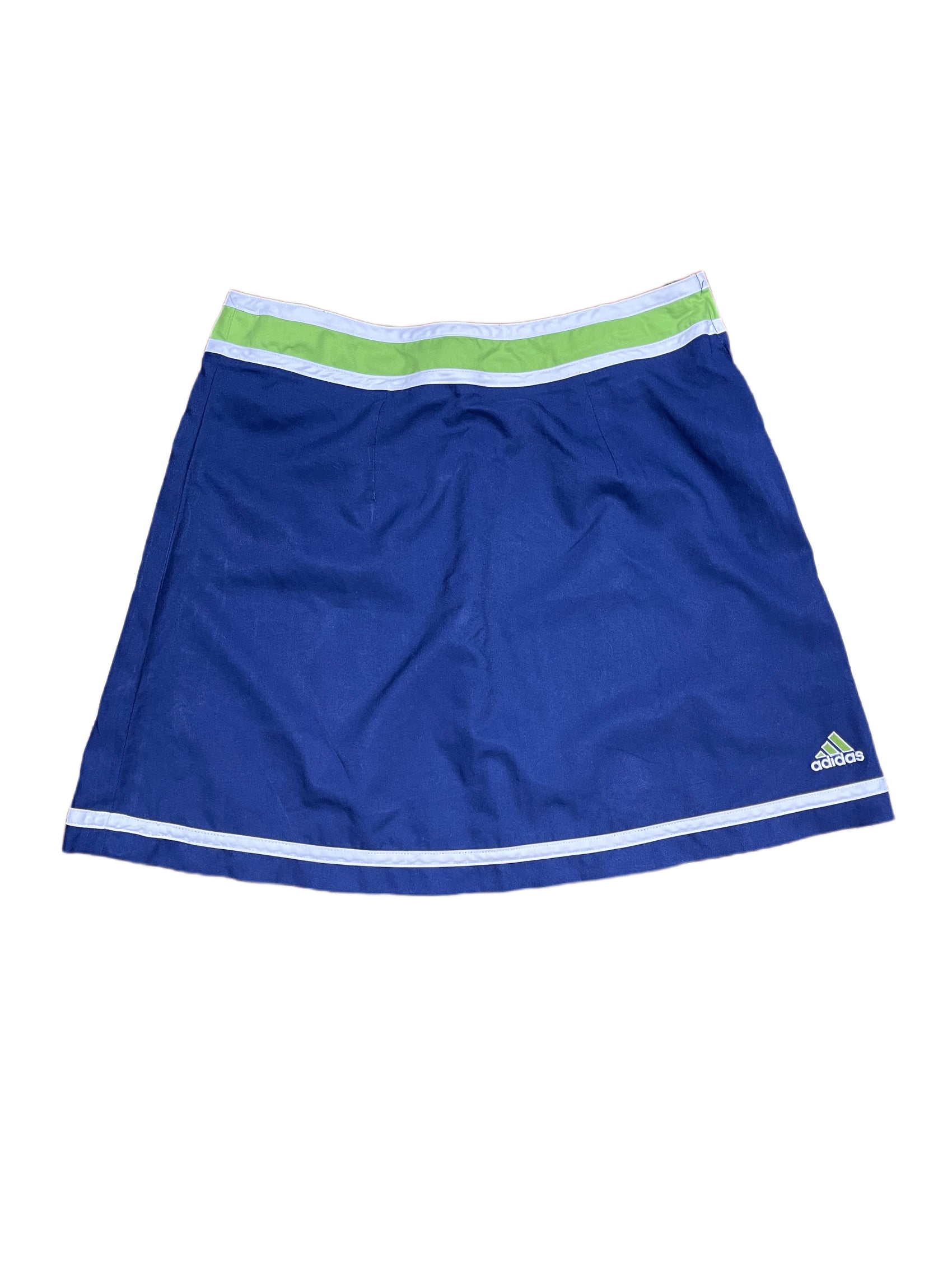 Vintage 2000s Adidas Sport Tennis Skirt Navy Green M