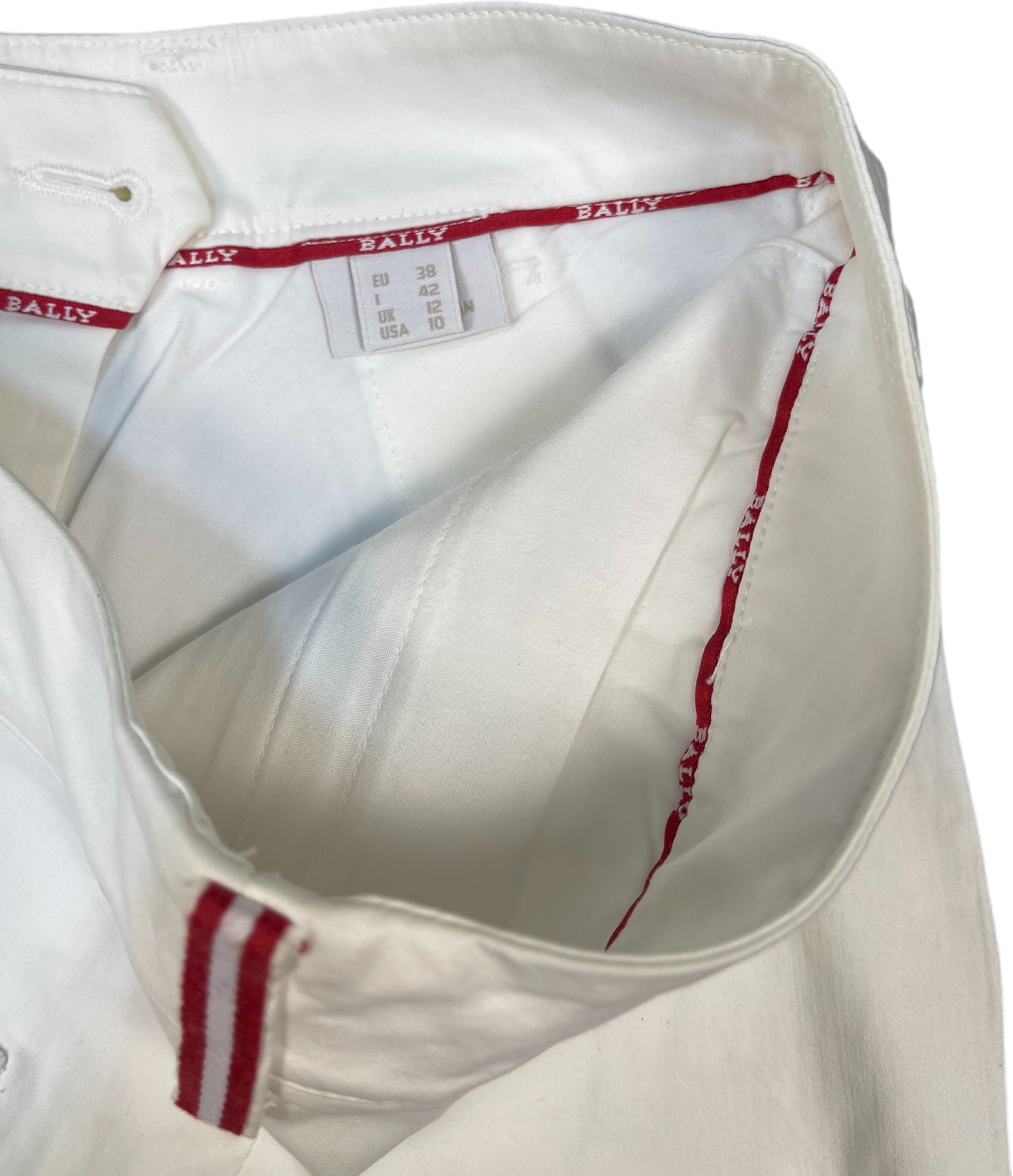 Bally Golf Bermuda Shorts White Cotton Blend M