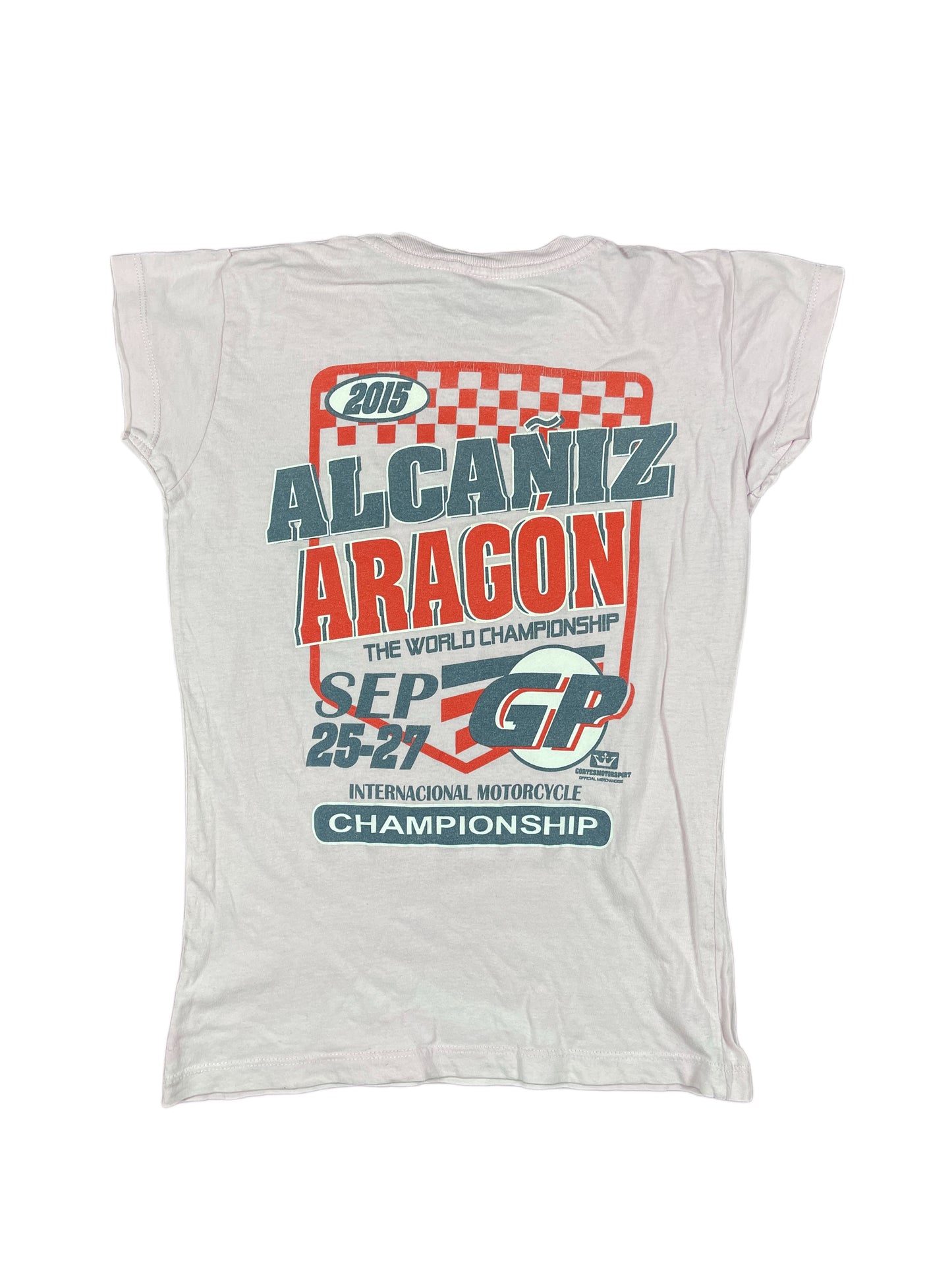 Y2k GP 2015 Print Short Sleeve Top Pink - S