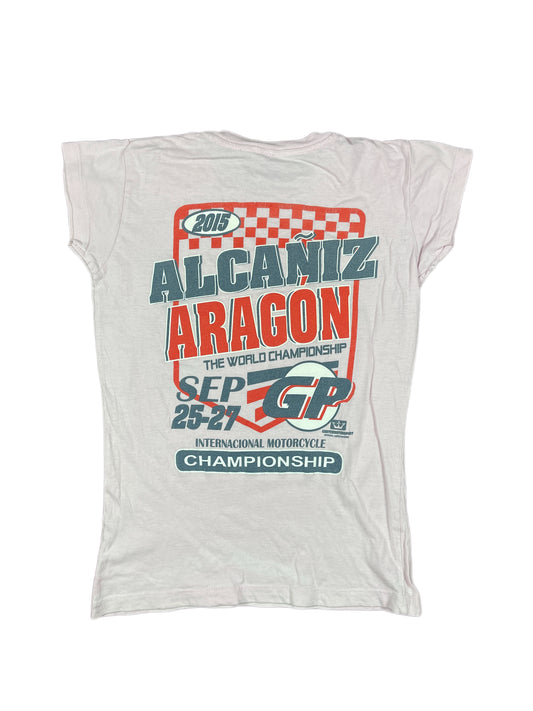 Y2k GP 2015 Print Short Sleeve Top Pink - S
