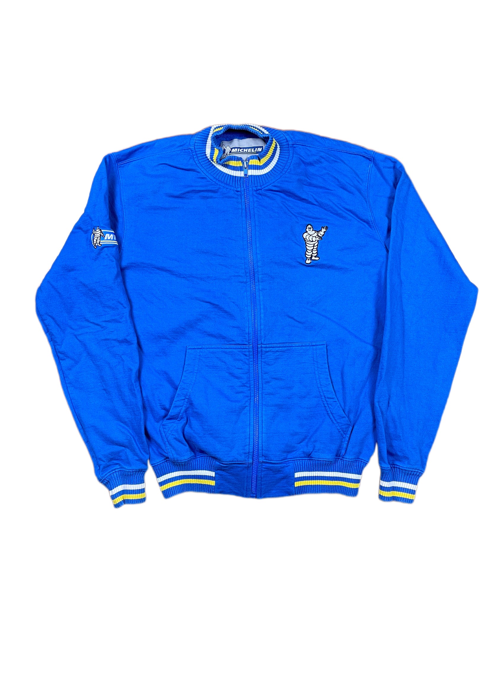 Vintage Michelin Zip Sweatshirt Blue - M