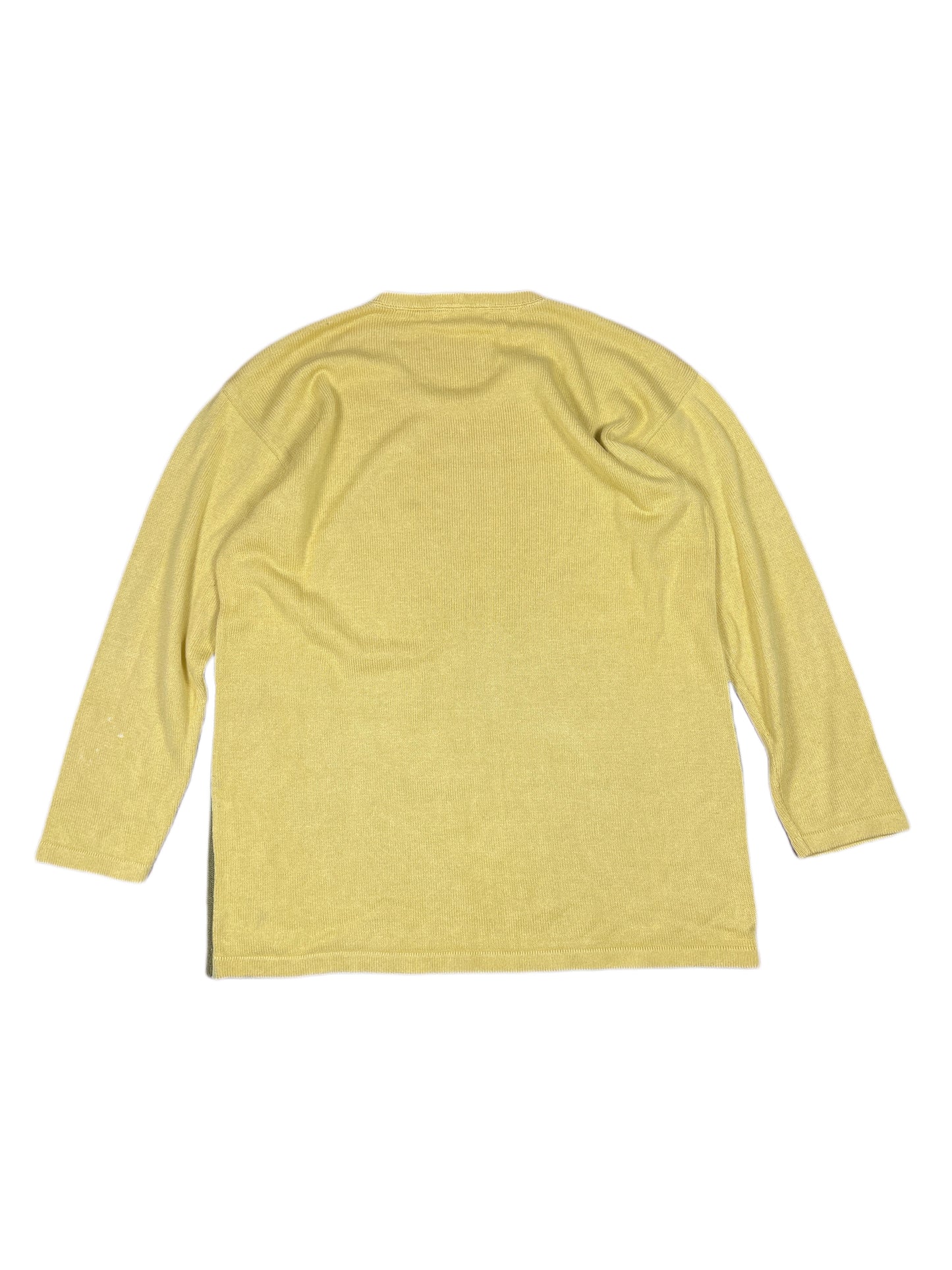 Vintage Iceberg 1990 Mogli & Balu Knitted Sweatshirt Rare The Jungle Book Yellow XXL
