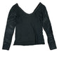 Y2k Desigual Long Sleeve Top Black - M