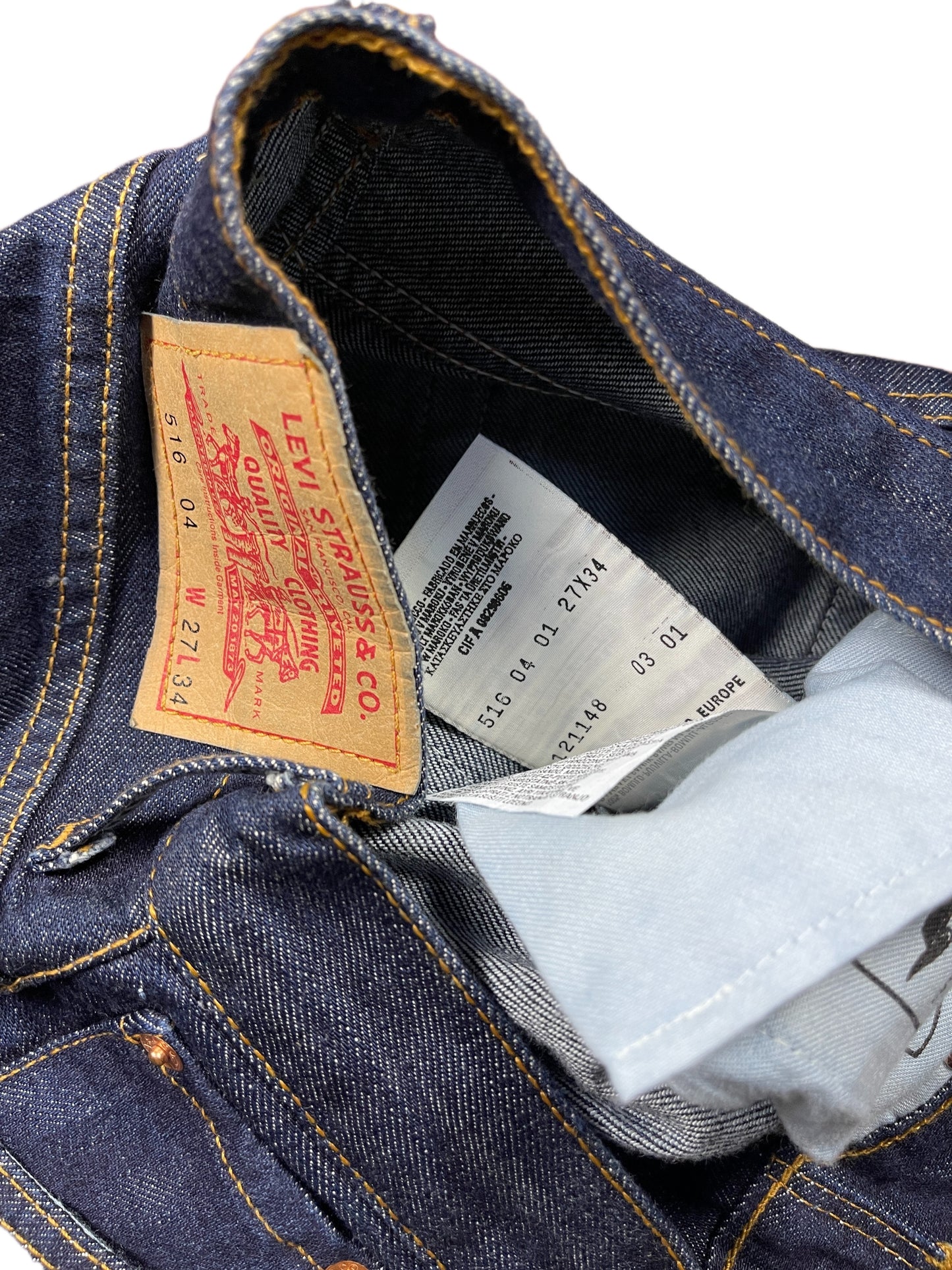 Vintage Levi's Low Waist Flared Denim Pants Blue - S/M