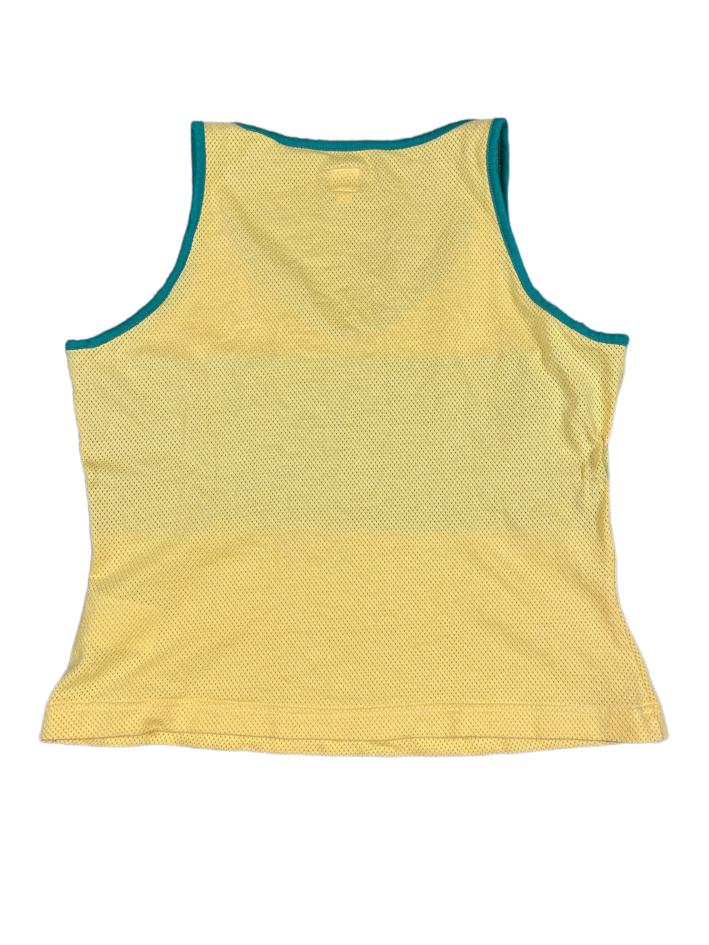 VIntage Adidas 2004 Club Sleeveless Top Yellow Green - L