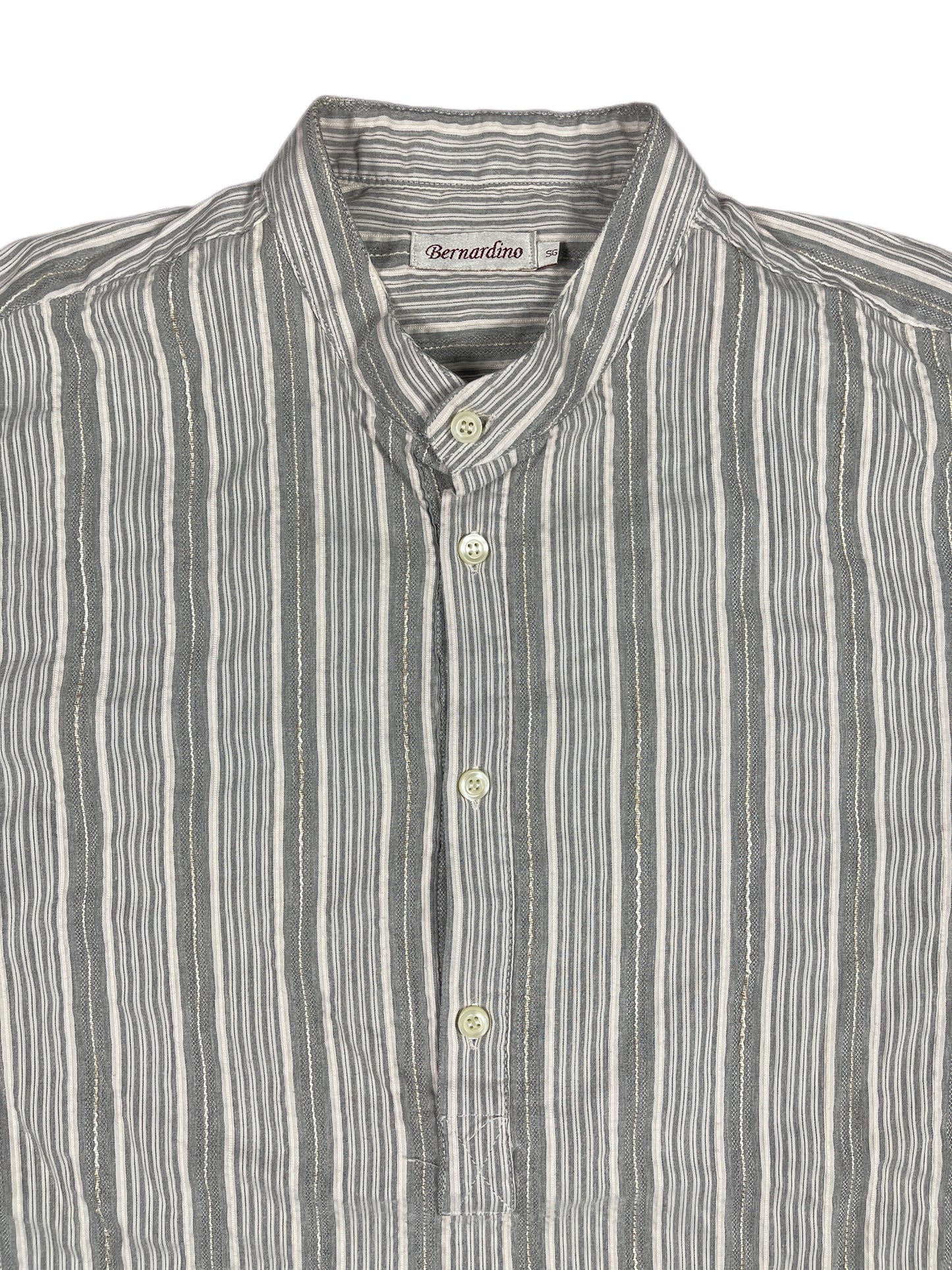 Vintage Bernardino Long Sleeve Shirt Rose Gray - L