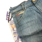 Y2k Miss Sixty Deadstock Bootcut Denim Pants Blue - M