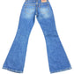 Y2k Levi's 544 04 Low Waist Flared Denim Pants Blue - M