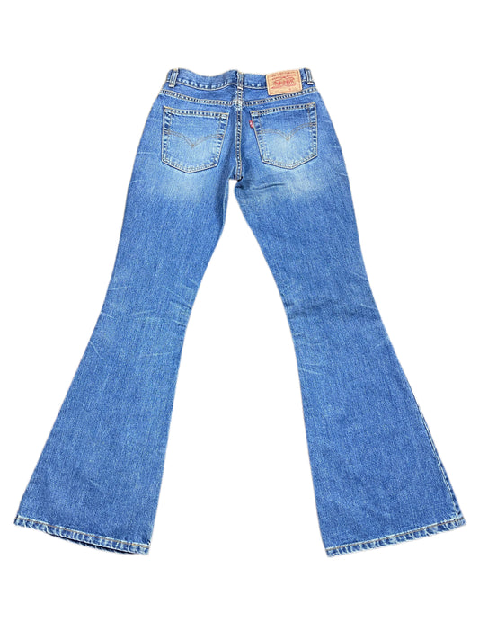 Y2k Levi's 544 04 Low Waist Flared Denim Pants Blue - M