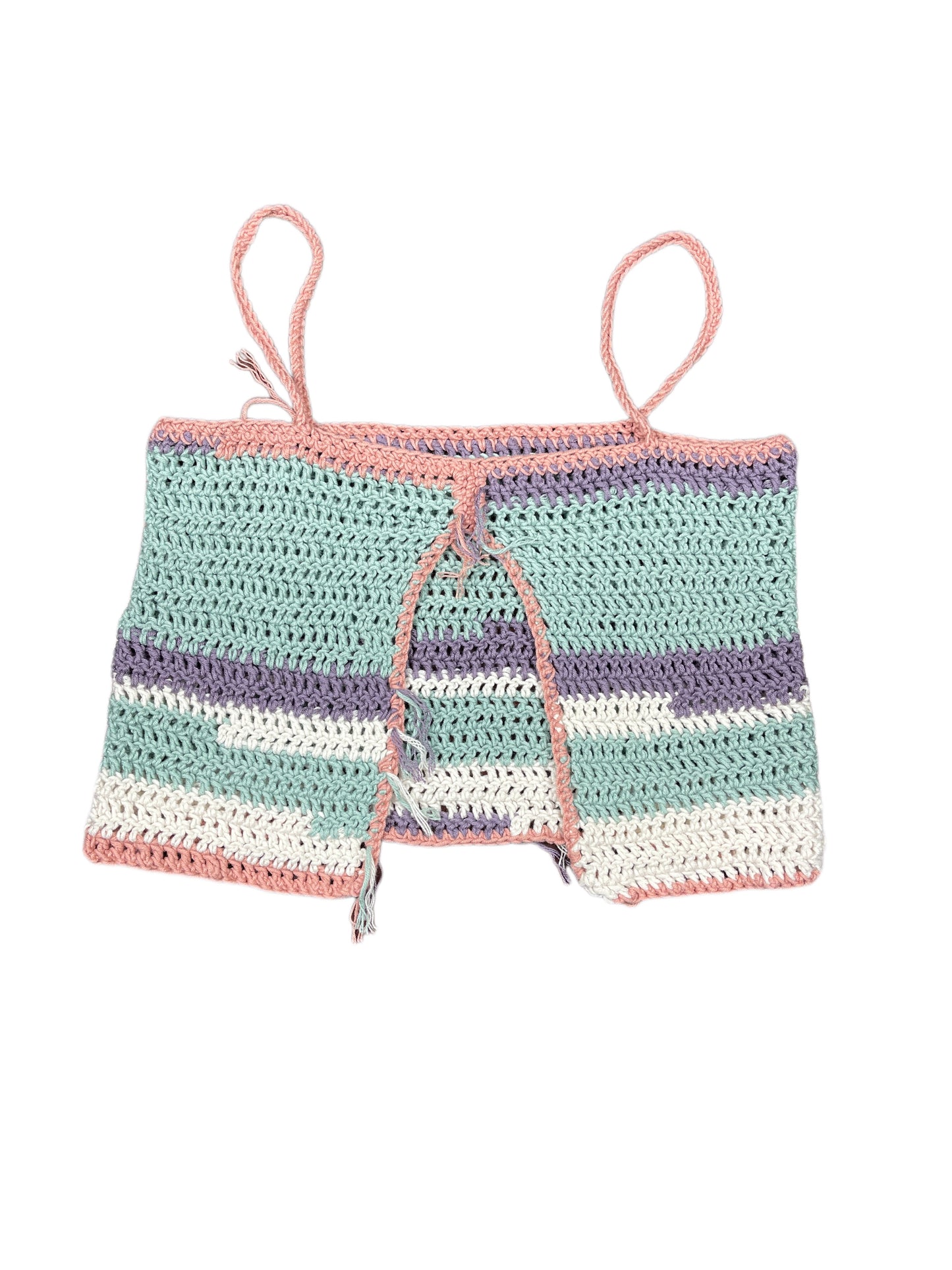 Knitted Sleeveless Top Multicolor S/M