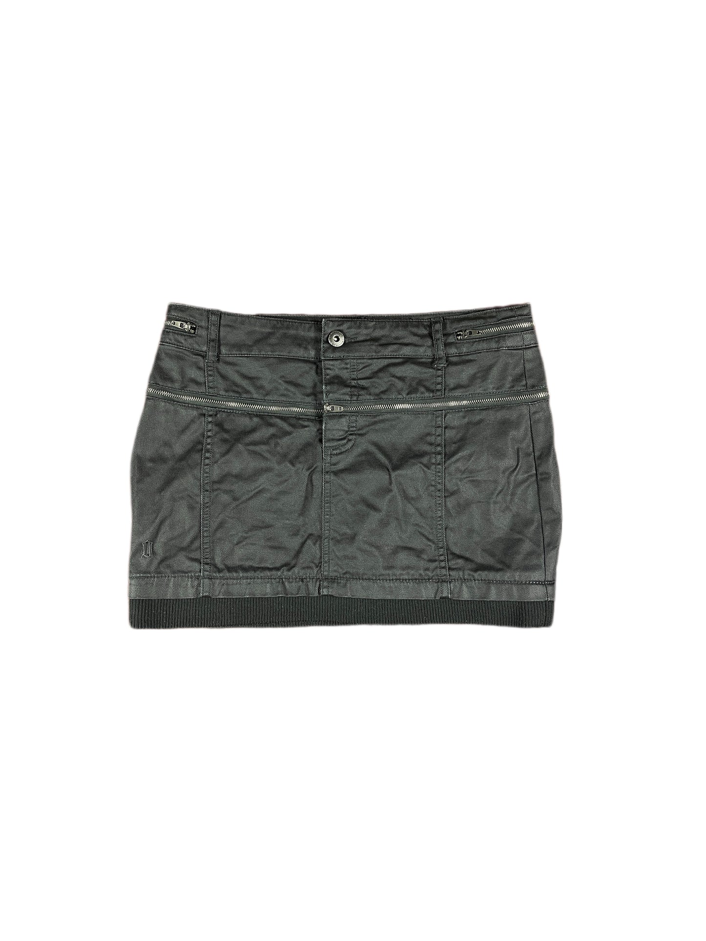 Y2k Only Mini Skirt Gray - S