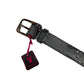 Y2k Playboy Belt Gray Black 2004