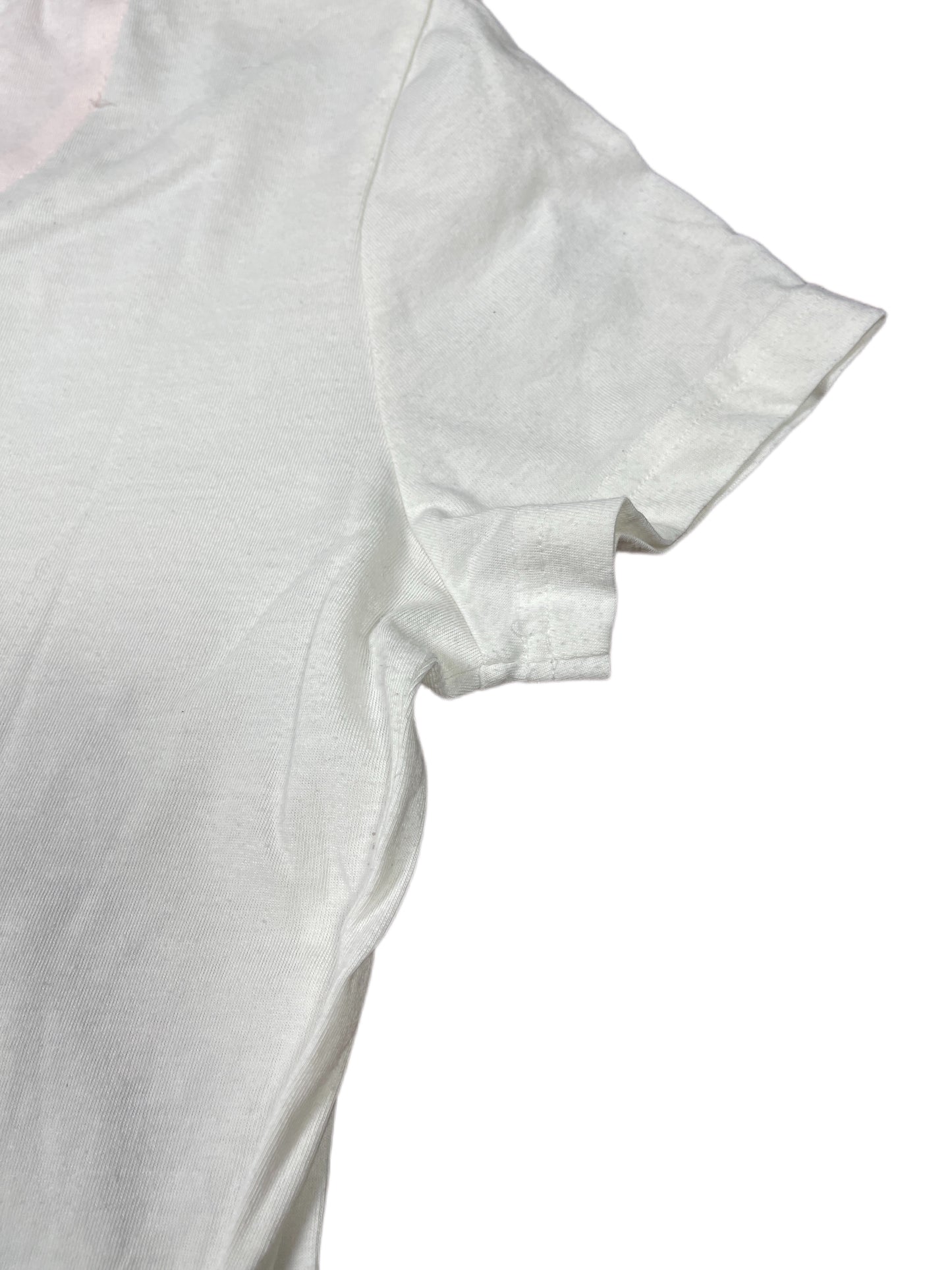 Y2k 2008 Cat Woman Short Sleeve Top White -/M